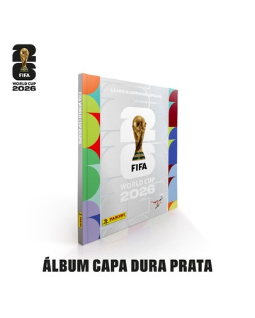 Copa Do Mundo 2026 - Álbum Capa Dura Prata - FIFA WORLD CUP 2026™️